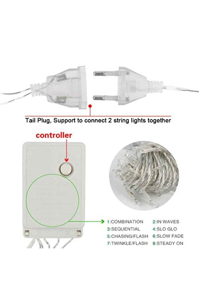 instalatie Christmas Turturi, 25 m, 640 LEDs, Curtain, Fringes, Interconnectable