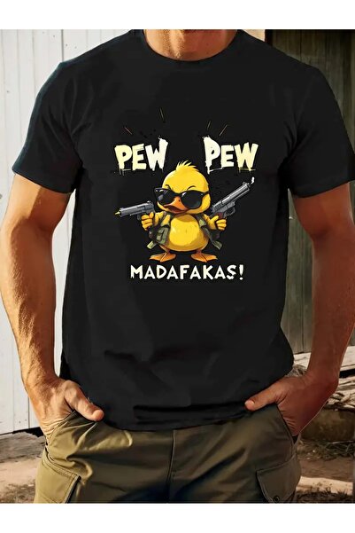 4desire.ro Tricou barbati PEW-PEW Ink, Classic Regular Fit, Bumbac 100%, Vegan Approved