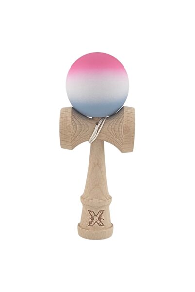 xpress sales Kendama X Original, Professional, Flippy, Wooden, Rubber Grip, 18 cm, Pink/White/Grey