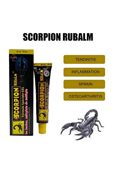 CDF كريم سكوربيون روبالم لتخفيف آلام التهاب الأوتار وآلام الظهر بسم العقرب، 30 مل
