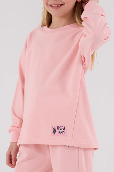 U.S. Polo Assn. 4-15 Years Old Licensed Us Polo Assn Girls' Suit-Pink