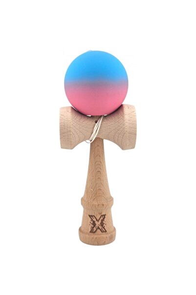xpress sales Kendama X Original, Professional, Flippy, Wood, Rubber Grip, 18 cm, Light Blue/Pink