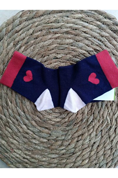 LİA Underwear Heart Patterned Cotton 2-Piece Children's Socks