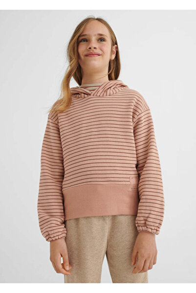 MAYORAL girls' knitted hoodie with hood