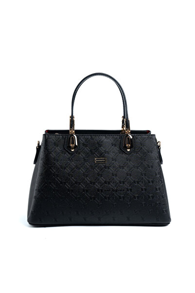 Silver Polo Black Sp1253 Women's Handbag