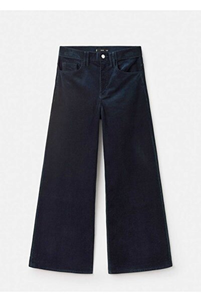MANGO Woman Wide leg kadife jean