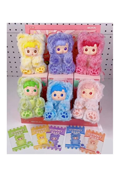 Tilda BSC. & Home Haci Pupu Kedi Pati Sürpriz Peluş Haci Pupu Gummy Bear Labubu Yeni Seri Tatlı Peluş Oyuncak