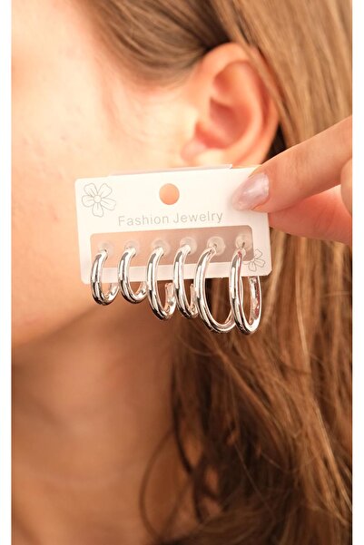 Jack Ferrero Kadın Çoklu Altın Kaplama Küpe Seti