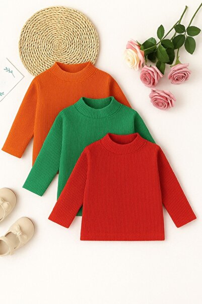 tunays shopping Girls Boys Children's Underwear Half Fisherman Thin Sweater K...