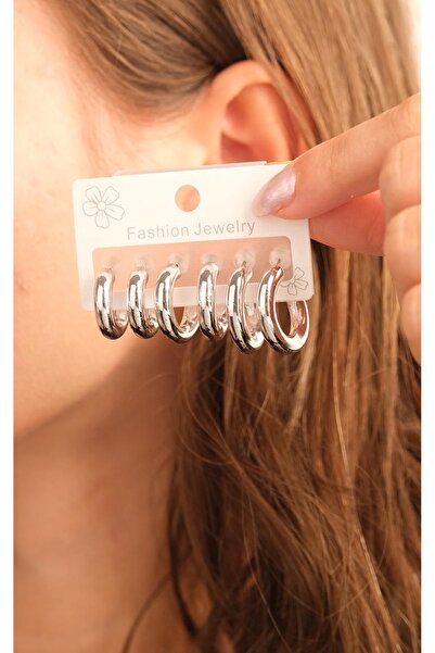 Jack Ferrero Kadın Çoklu Altın Kaplama Küpe Seti