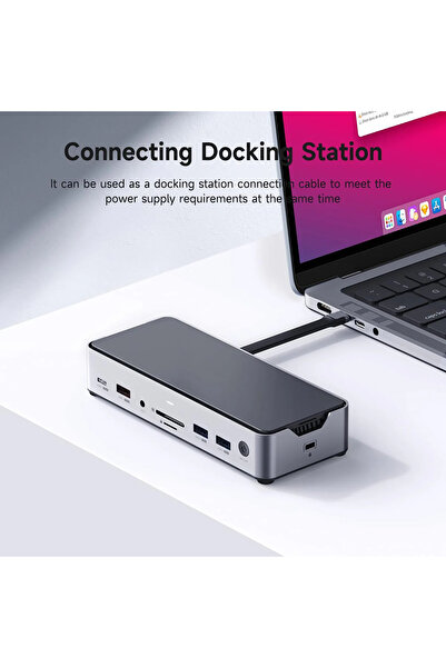 Hagibis UCD4 Type-C All-in-One Kablo (USB4, 40Gbps, 240W, 8K60Hz)