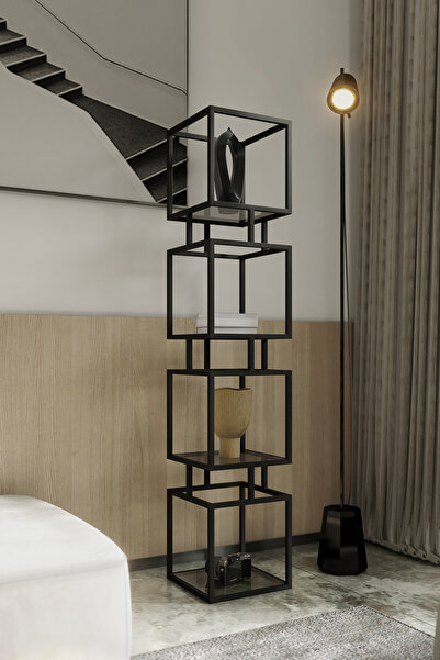 Marsah Home Raft metalic Rio cu sticla securizata 160x34cm