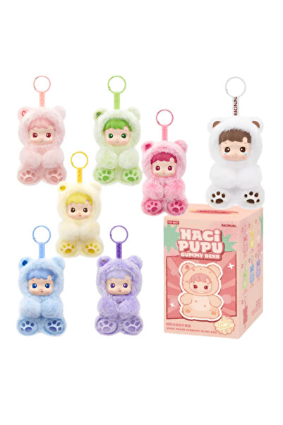 Tilda BSC. & Home Haci Pupu Kedi Pati Sürpriz Peluş Haci Pupu Gummy Bear Labubu Yeni Seri Tatlı Peluş Oyuncak