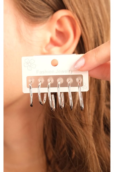 Jack Ferrero Kadın Çoklu Altın Kaplama Küpe Seti