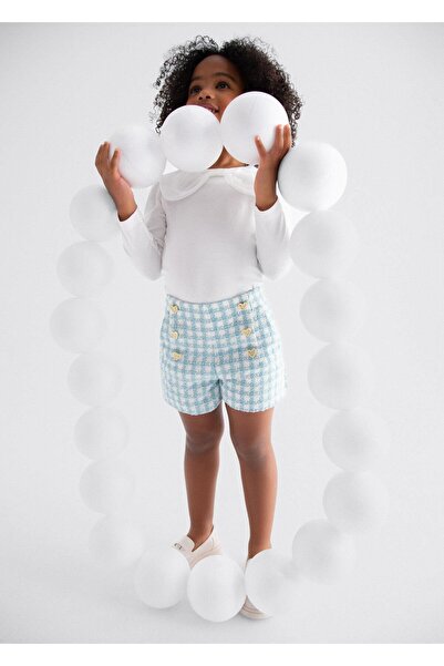 Abel & Lula Mayoral Abel&Lula Girl's Cashmere Shorts Blue