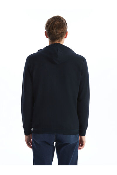 LC Waikiki New Season Hooded Long Sleeve Men's Zippered Sweatshirt