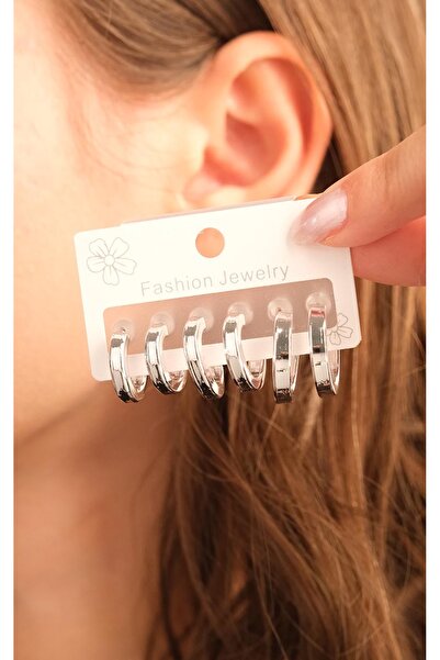 Jack Ferrero Kadın Çoklu Altın Kaplama Küpe Seti