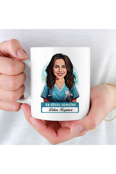 Hr Production Mesleklere Özel Hediyelik|Kişiselleştirilebilir En Güzel Hemşire Hediye Kupa Bardak