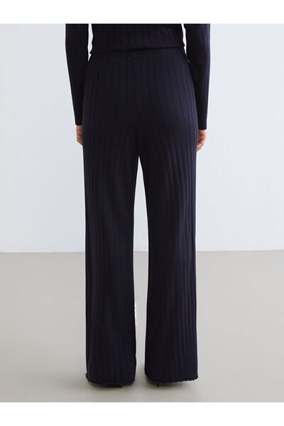 LC Waikiki Wide Leg Women's Knitwear Trousers with Elastic Waist