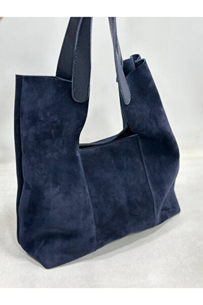 My Easy Shop Geanta de dama Geanta de umar din piele intoarsa autentica