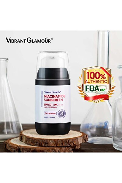 Vibrant Glamour واقي من الشمس بالنياسيناميد SPF 50+ PA++++ مع 5X مرشحات سيرام...