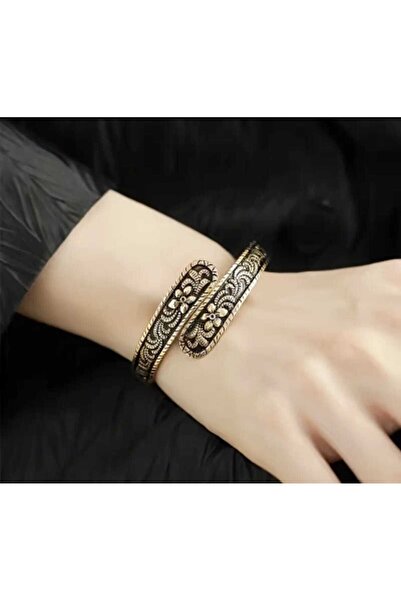 MURASSA BUTİK Bakır Hint Desen Bileklik