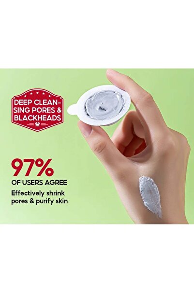 Vibrant Glamour 6 قطع قناع طين للتنظيف العميق بحمض الساليسيليك