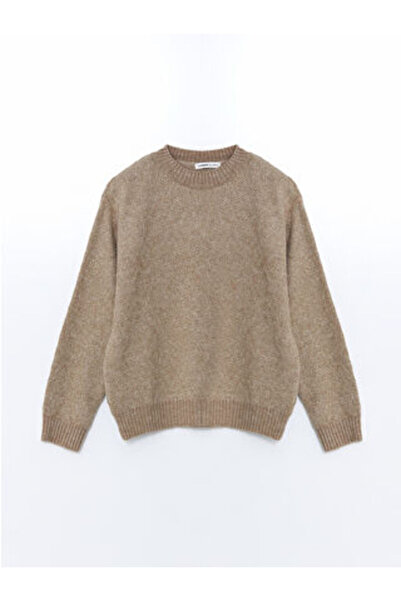 LC Waikiki Modanova Season Beige Crew Neck Diamond Patterned Women's Knitwear...