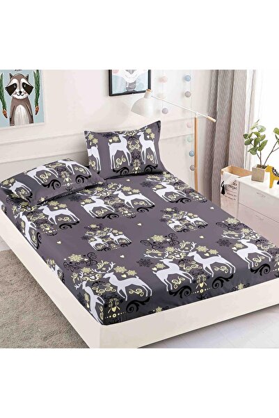 OEM Bed cover set, Christmas Edition, 3 pieces, 180x200cm, Reindeer