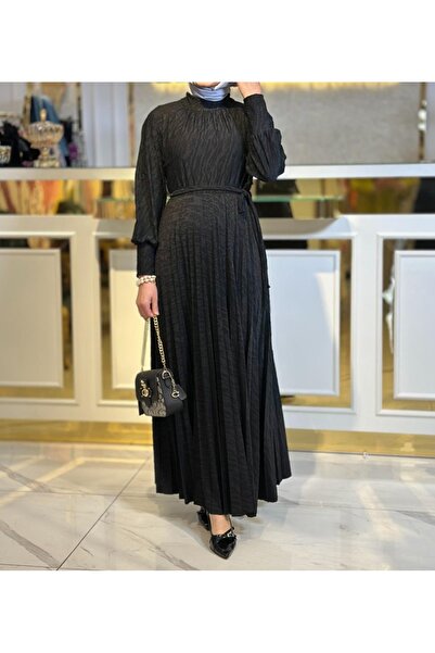 my312 فستان جاكار مطوي MY 312 - تاك -5605