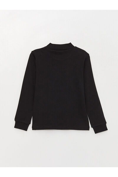 LC Waikiki Half Turtleneck Basic Long Sleeve Boys' T-Shirt