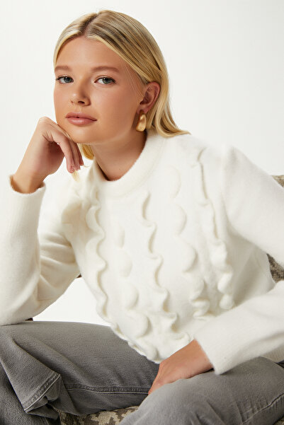 Ritnice Wave Wavy Ecru Knitwear Sweater Aq763