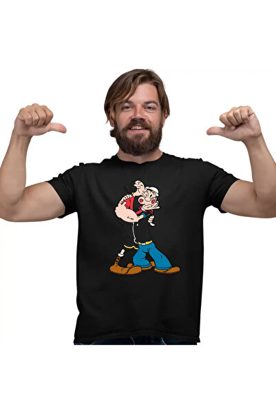 OEM Ανδρικό T-Shirt Popeye The Sailor Olive Kissing Dragobete