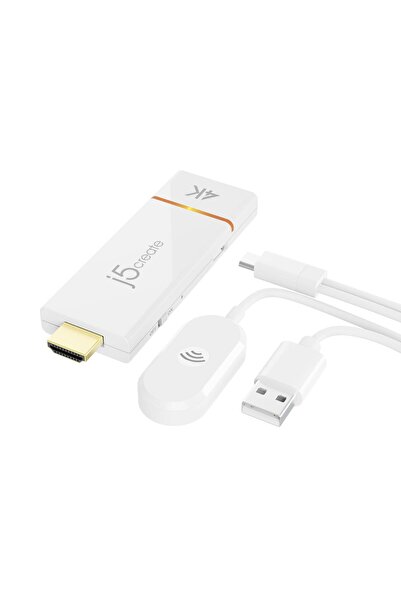 Other j5create Screencast - 4K Wireless Display Adapter - Miracast, AirPlay, JVAW76-N