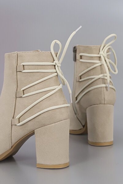 kajal ayakkabı Als 185 Lace Detailed Zippered Boots