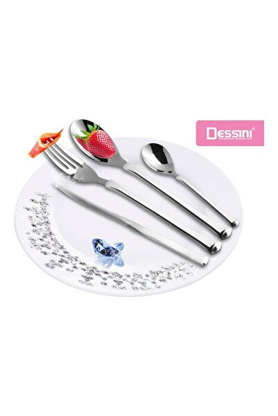 Dessini 135-Piece Stainless Steel Cutlery Set Silver