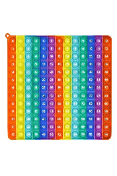 OEM Jucărie Pop It Fidget, silicon, model cu numere, multicoloră