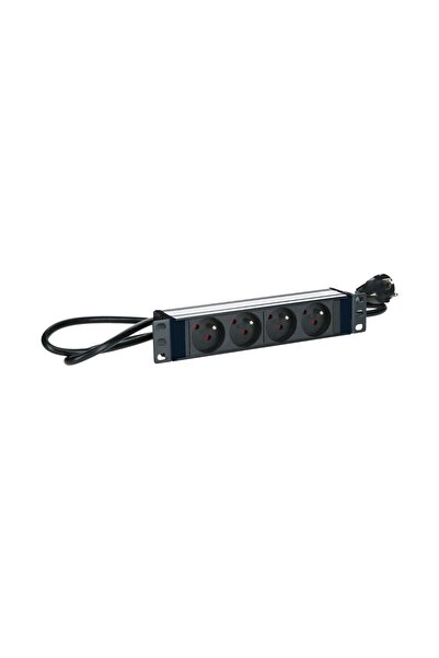 Other Lanview 10" Power Strip - 4 Sockets - Aluminum - 2m Cable, TUPS039