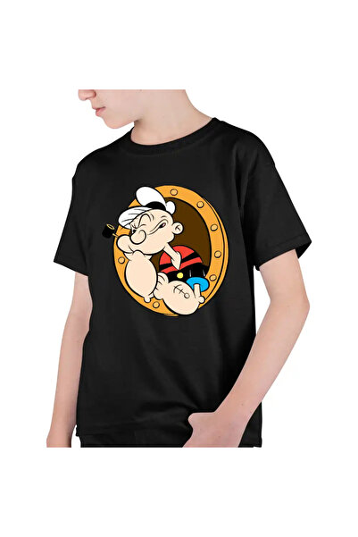 OEM Tricou Copii Baieti Popeye Marinarul Geam Vapor Comandant
