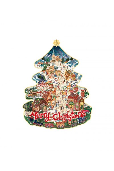 ROWOOD 2D puzzle, Christmas Town, Rowood, 200 pieces