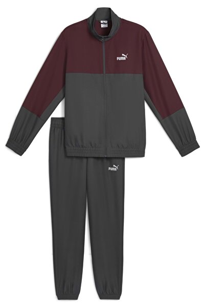 Puma بدلة رياضية منسوجة متعددة الألوان 688173 طقم رياضي كاجوال للرجال رمادي ا...