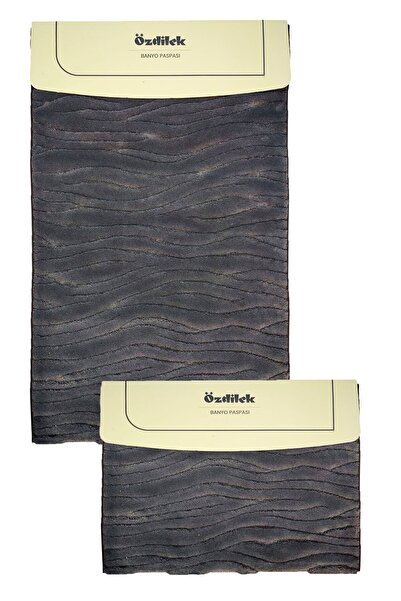 Özdilek Cotton Toilet Set - Anthracite