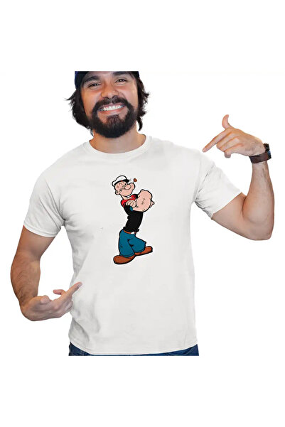 OEM Tricou Barbati Popeye Marinarul Looney Cartoon Pescar