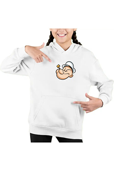 OEM Hanorac Copii Fete Popeye Marinarul Pescar Pipa Barcagiu