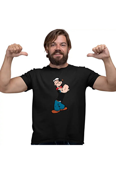 OEM Tricou Barbati Popeye Marinarul Looney Cartoon Pescar