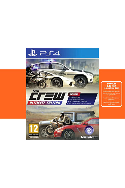 Ubisoft [2.EL] The Crew: Ultimate Edition – PS4 Oyun