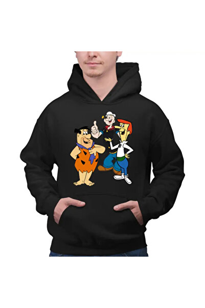 OEM Ανδρική Μπλούζα Φούτερ Popeye The Sailor Flintston Jetson Old Cartoons