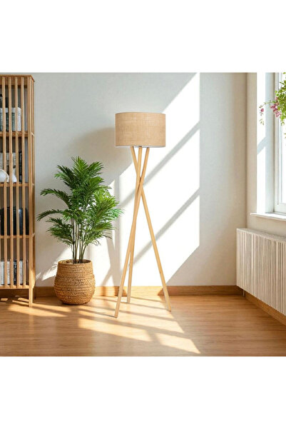 Genel Markalar BOHEM AHŞAP AYAKLI TRİPOD JÜT KUMAŞ BAŞLIKLI LAMBADER