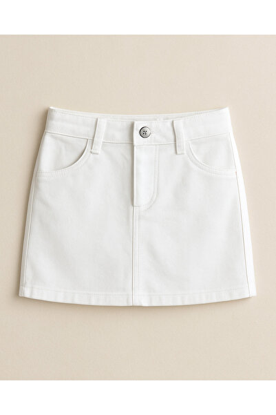 KESKİN BEBE Girl's Mini Denim Skirt
