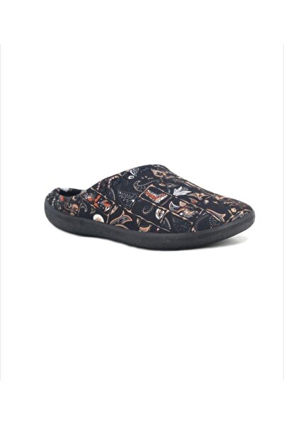 Home Gezer Winter Women's House Slippers Black, Patterned